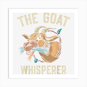 The Goat Whisperer Livestock Herd Farm Animal Art Print