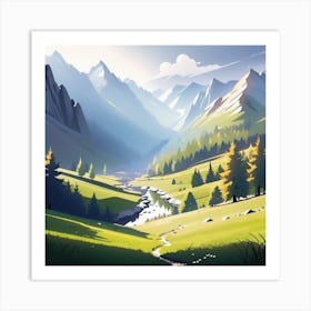 Landscape Painting 119 Art Print