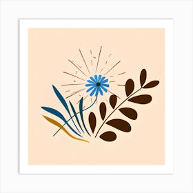 Simple Floral 1 Art Print