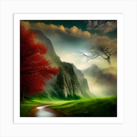 Mountainscape 1 Art Print