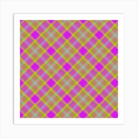 Plaid Fabric 168 Art Print