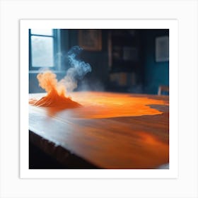 Lava On A Table Art Print