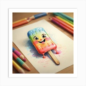 Ice Cream Pop Art Art Print