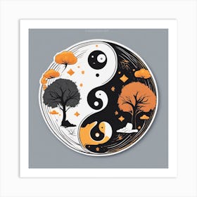 Yin And Yang 2 Art Print