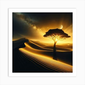 Desert Landscape - Desert Stock Videos & Royalty-Free Footage 1 Art Print