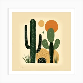 Cactus Print 16 Art Print