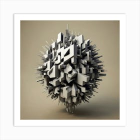 Abstract Sphere 4 Art Print