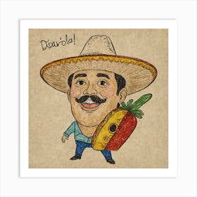 Mexican Man Art Print