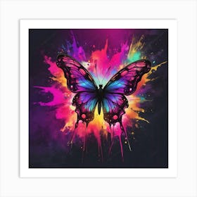 Butterfly Painting 326 Art Print