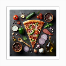 Pizza74 Art Print