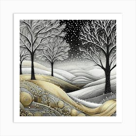 Winter Wonderland Greeting Card Art Print