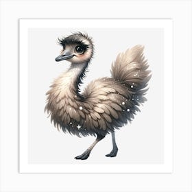 Ostrich Art Print