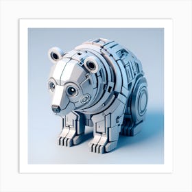 Futuristic Bear Art Print