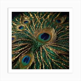 Peacock Feathers 8 Art Print