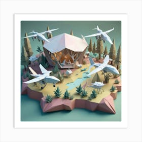 Paper Airplanes Art Print