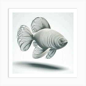 Fish 3d 1 Art Print