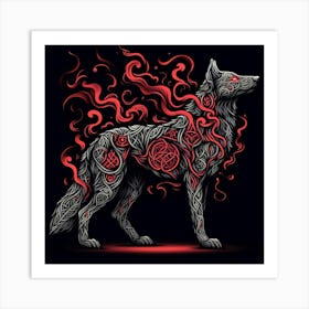 Black Wolf 5 Art Print