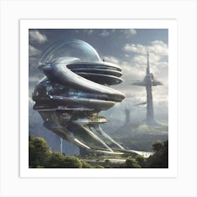 Futuristic City Art Print