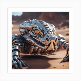 Robot Lizard 1 Art Print