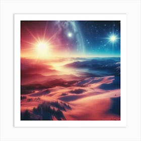 Starry Night Sky Art Print