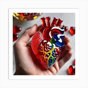 Gummy Bear Heart 2 Art Print