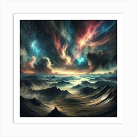 Space Landscape 21 Art Print