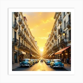 Old Havana Street Art Print