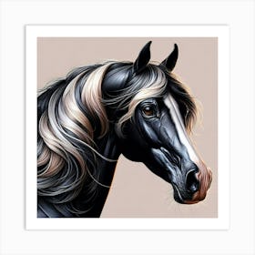 Creative Horse Beauty Illustration Nr 254 Art Print