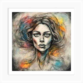 Portrait Of A Woman Art Print