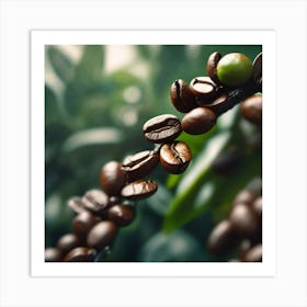 Coffee Beans On A Branch 4 Art Print