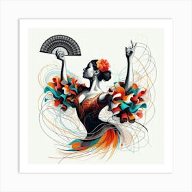 Flamenco Dancer 4 Art Print