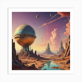 Alien Planet Art Print