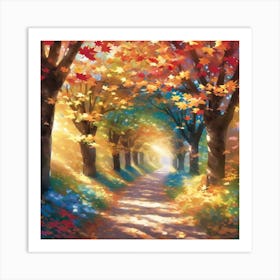 Autumn Path 2 Art Print