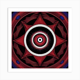 Red Ring Of Fire Art Print