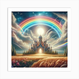 Rainbow Castle Art Print