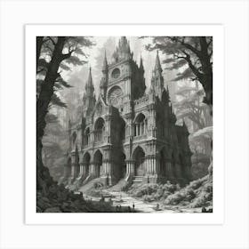 Gothic Castle Art Print