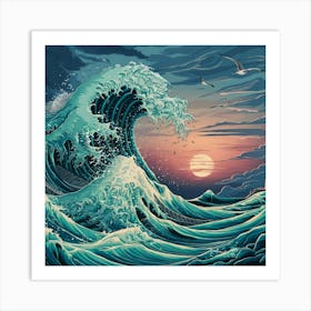 Great Wave Off Kanagawa Art Print