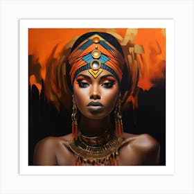 African Femela Faces Csaba Fikker 9 Art Print