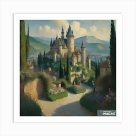 Castle Painting Art Print