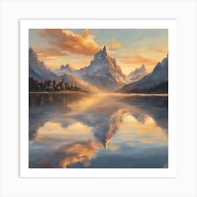 Reflections In The Lake Art Print