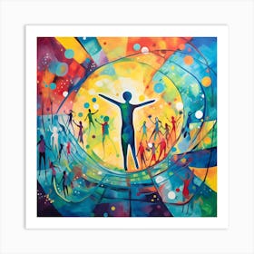 Rainbow Of People Art Print