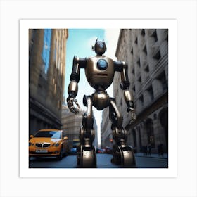 Futuristic Robot 45 Art Print