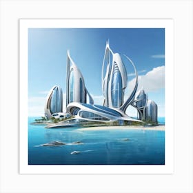 Futuristic City Art Print