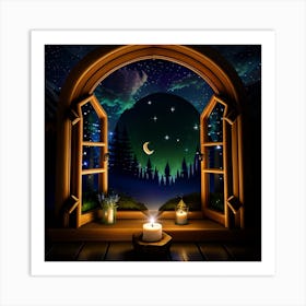 Window of dreams 4 Art Print