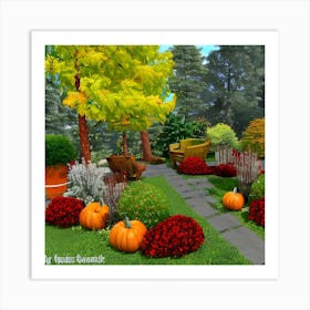 Autumn Garden 2 Art Print