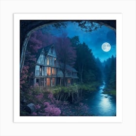 House In The Woods Art Print