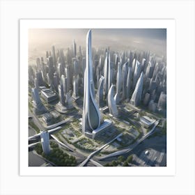 Futuristic City Art Print