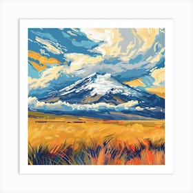 Mountain Painting Art Print