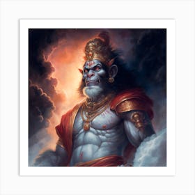 Lord Hanuman 2 Art Print