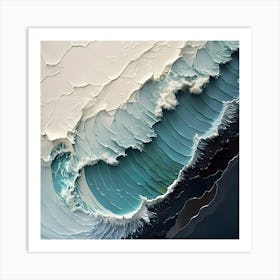 Abstract Wave Painting Art Print